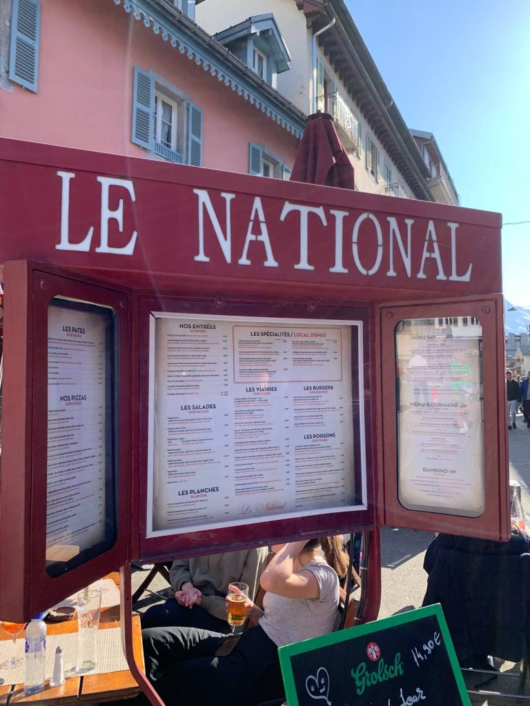 Brasserie Le National menu